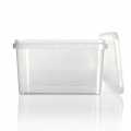 Plastic container RectAcup, rectangular, with lid, 191 x 128 x 160 mm, 1800 ml - 1 pc - loose