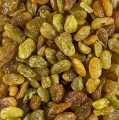 Weinbeeren Jumbo, grün/gelb, geschwefelt, Chile (ähnl. Sultaninen) - 1 kg - Pe-sack