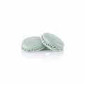 Macaron zold, mandulas habcsok felek, toltelekhez, Ø 3,5cm - 921g, 384 db - Karton