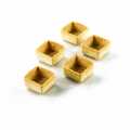 Mini snack tartlets, filigree, square, 3.3 cm, h 18 mm - 225 p - carton