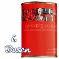 San Marzano, egesz, hamozott paradicsom a San Marzano due fajtabol, Il pomodoro piu buono del Vesuvio Campania / Olaszorszag - 6x400g - tud