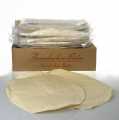 Tarte flambee dough base, oval, approx. 28 x 38 cm - 7.5kg, 50 pieces - Cardboard
