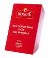 Goose liver block, with pieces, foie gras, trapeze, canned, rougie - 180 g - Pe-shell