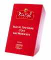 Bloc de foie d`oie, avec morceaux, foie gras, trapeze, mi-conserve, rougie - 180g - Coque PE