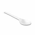 Cuchara de cafe desechable Naturesse, blanca, de CPLA, 12,8 cm - 50 piezas - embalar