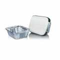 Disposable aluminum bowls, incl. Lid, 11.4 x 14 x 4.2 cm, 500 ml - 10 hours - loose