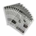 Einweg Snack Papier mit Zeitungspapierdruck, ca. 290 x 300 mm, Food Times - 500 Blatt - Karton