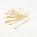 Bamboo skewers Drum, 7 cm, with white knob - 40 hours - bag