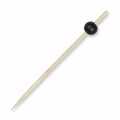 Bamboo skewers, with black ball, 12.5 cm - 100 hours - bag