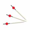 Bamboo skewers, with black colored end, red disc, 9 cm - 100 hours - bag
