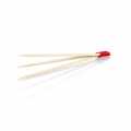 Brochettes de bambou, 9 cm, 3 branches (trident), attachées rouges - 100 heures - sac