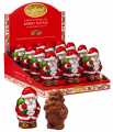 Weihnachtsmänner mit Überraschung, Santa Hollow figure, Caffarel - 12 x 100 g - Display