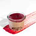 Chocolate cream with raspberry market on nutcake, vegan - 720g, 12 x 80ml - carton