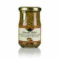 Dijon-mosterd met kruidenbrood en honing, grof, fallot - 190 ml - glas