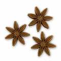 Star anise made of chocolate - 137g, 54 pieces - carton