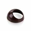 Chokladform halvklot, Moon, stor, mork, Ø 80 x 40mm - 720g, 45 stycken - Kartong