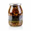 Olives noires, sans graines, Leccino (Denocciolate), Viveri - 950 g - verre