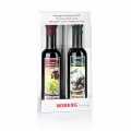 Wiberg vinegar oil cruet, with extra virgin olive oil and balsamic vinegar - 500 ml, 2 x 250 ml - carton