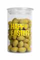 Happy Easter, roasted almonds m. Lemon + matcha in w. Chocolate, Simply Chocolate - 280 g - Glass