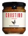Antico crostino toscano, Crostinocreme mit Hühnerfleisch und Leber, Wildspezialitäten - 180 g - Glas