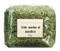 Salg marino al basilico, havsalt med basilikum Cascina San Giovanni - 250 g - taske