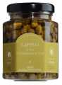 Capperi à l`huile d`olive extra vierge, câpres à l`huile d`olive extra vierge, La Nicchia - 100 g - Verre