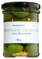 Olive verdi con nocciolo, Large green olives in brine, Primopasto - 180 g - Glass