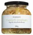 Carciofi grigliati, grilled artichoke hearts in oil, primopasto - 280 g - Glass