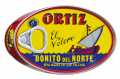 Bonito del Norte - hvitur tunfiskur, albacore tunfiskur (languggatunfiskur) i olifuoliu, Ortiz - 112g - dos