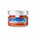 Heide Forellen Kaviar, mit Sylter Meersalz, orange-rot, ASC - 100 g - Glas