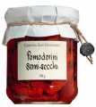 Pomodorini semisecchi sott`olio, Halbgetrocknete Kirschtomaten in Öl, Cascina San Giovanni - 190 g - Glas