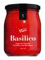 BASILICO - Sugo lavet af tomater og basilikum, tomatsauce med basilikum, Viani - 280 ml - Glas