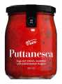 PUTTANESCA - Sugo with olives and capers, tomato sauce with olives and capers, Viani - 280 ml - Glass