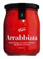 ARRABBIATA - Pittige Sugo met Chili, Tomatensaus met Chili, Viani - 280 ml - Glas