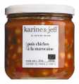 Pois Chiches a la Marocaine, organic, Morocan style chickpeas, Karine and Jeff - 360 g - Glass