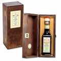 Aceto Balsamico IGP / g.g.A., Francobolli Serie 15, Leonardi, BIO - 250 ml - Flasche mit Holzschatulle