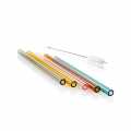 Palletes de vidre, rectes i acolorides, o8mm (paret 1,5mm), 15cm - 50 peces - Caixa