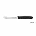 Noz, sa nazubljenom ivicom, crni, 11cm, DEB - 1 komad - Loose