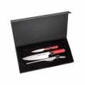 Red Spirit series Set of chef`s knife, paring knife and tweezers, DICK - 3 pcs. - carton