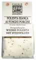 Polenta bianca ai funghi porcini, Weiße Polenta mit Steinpilzen, Casale Paradiso - 300 g - Packung