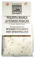 Polenta bianca ai funghi porcini, white polenta with porcini mushrooms, Casale Paradiso - 300 g - pack