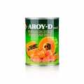 Papaya pieces, in syrup, Aroy-D - 565 g - Can