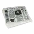 Einweg Snack Papier mit Zeitungspapierdruck, ca.310 x 285 mm, Daily News - 500 Blatt - Karton