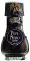 Pepe nero con macinello, black pepper, spice grinder, drogheria and alimentari - 45 g - Glass