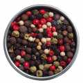 Five-color pepper, whole grains, metal tin with window, Le Specialita di Viani - 40 g - Can