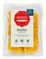 Ravioli alla zucca, Frische Eiernudeln mit Kürbisfüllung, Pasta Fresca Rossi - 250 g - Packung