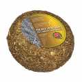 Pecorino affinato, in hay and straw, feta cheese - about 1.2 kg - foil