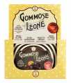 zak. gommose arancia liquirizia senza courgette, zoethout en sinaasappelsnoepjes, met zoetstoffen, display, Leone - 18 x 35 gram - Weergave