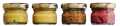 Moutarde de Dijon, tasting set, four types of Dijon mustard, Fallot - 4 x 25g - set