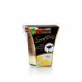 Soufflini - chocolate souffle with a liquid core, on egg liqueur cream, BIO - 100 g - Glass